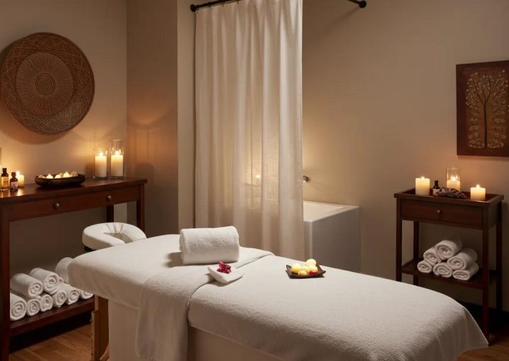 Luxurious private spa massage suite in Los Angeles, emphasizing relaxation and exclusivity